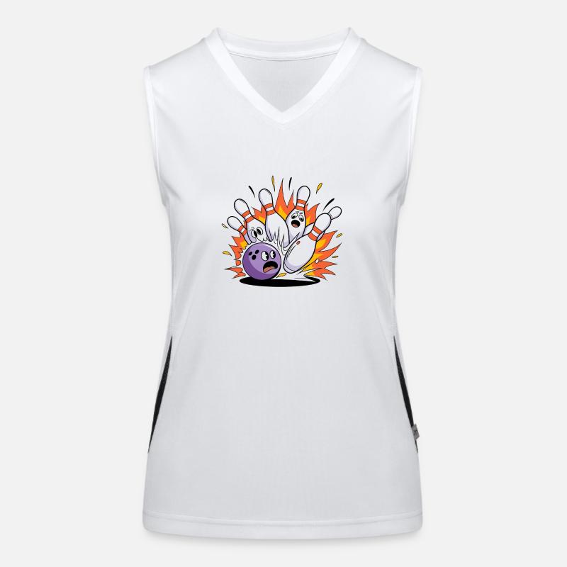 Bowling zerstört Bowling Bowling Funktionelles Kontrast-Tank Top für Frauen