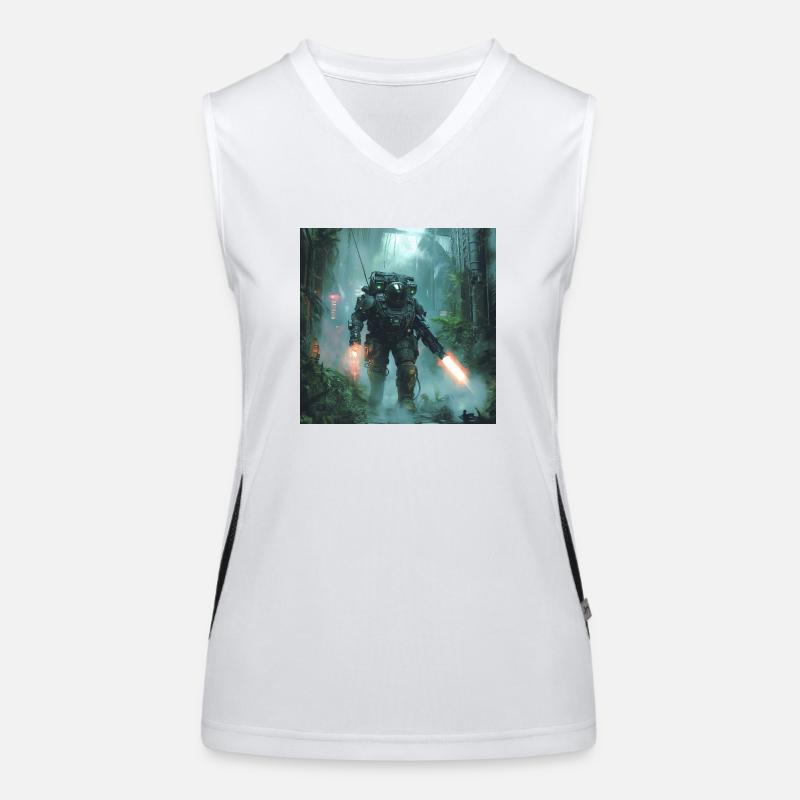 Sci Fi Krieger1 Funktionelles Kontrast-Tank Top für Frauen