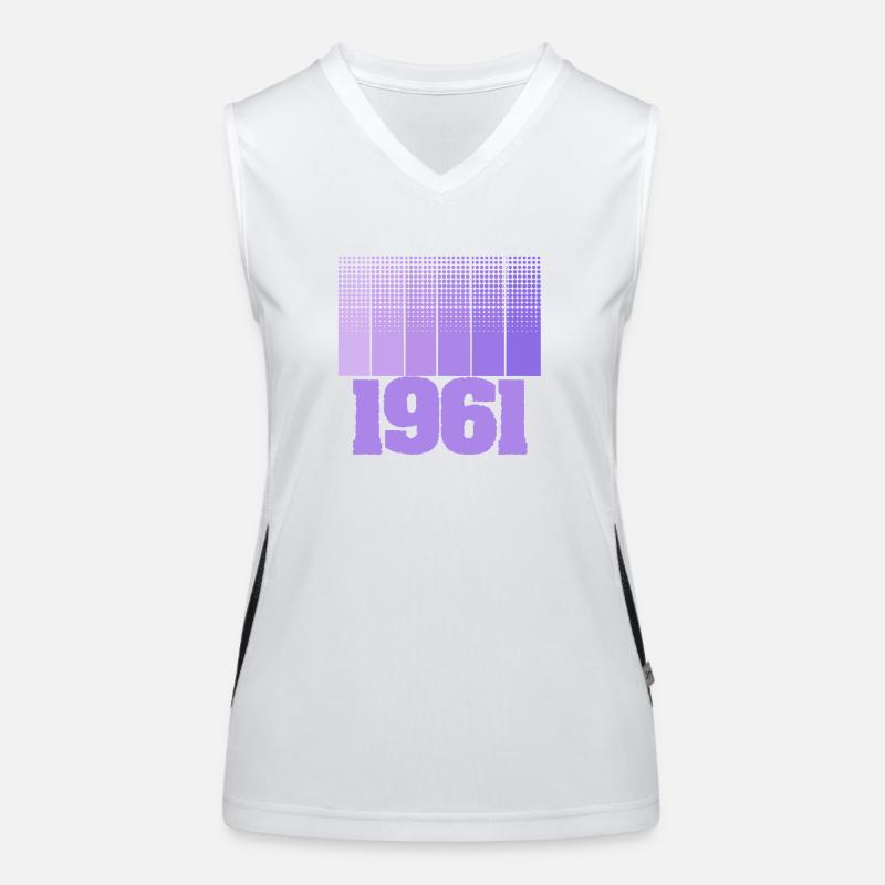 Geboren 1961 Funktionelles Kontrast-Tank Top für Frauen