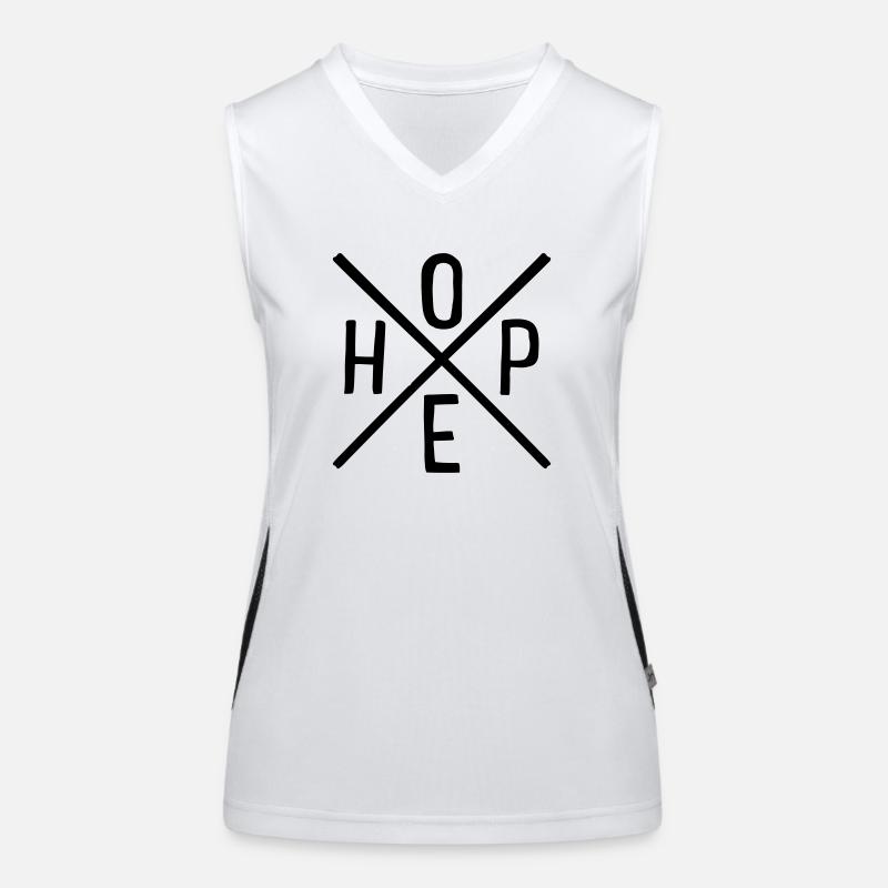 Hoffnung Funktionelles Kontrast-Tank Top für Frauen