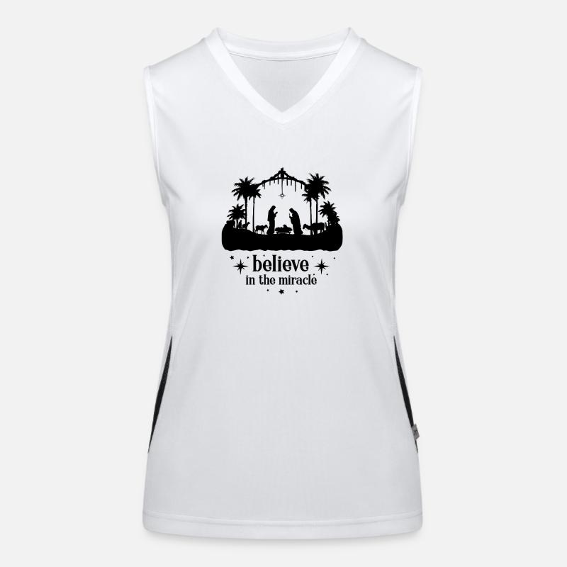 Belief in a miracle Women's Functional Contrast Tank Top