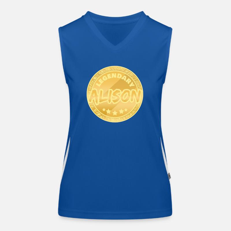 First name Alison Women's Functional Contrast Tank Top