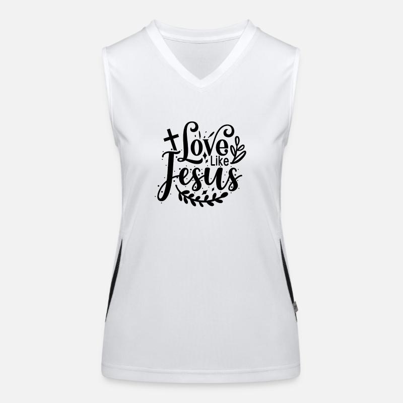 Aimer comme Jésus Débardeur respirant contrasté Femme