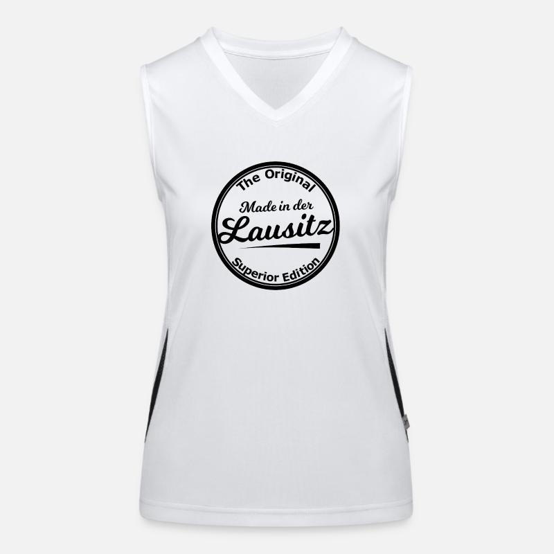 Original aus der Lausitz Funktionelles Kontrast-Tank Top für Frauen