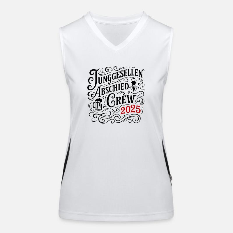 Junggesellenabschied 2025 Jga Bier Funktionelles Kontrast-Tank Top für Frauen