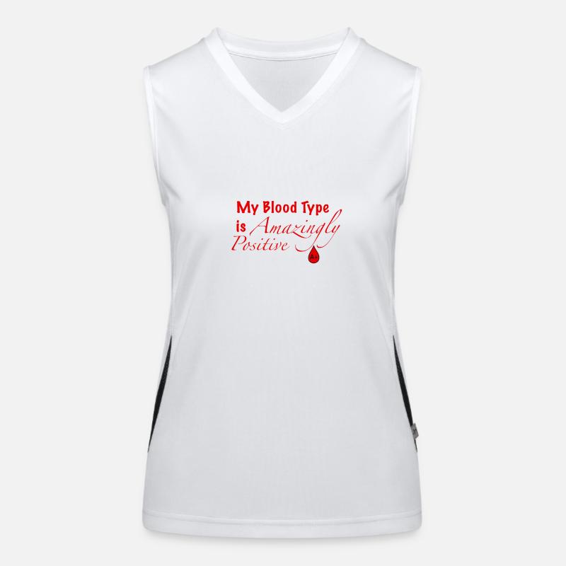 Blood Type A+ Women's Functional Contrast Tank Top
