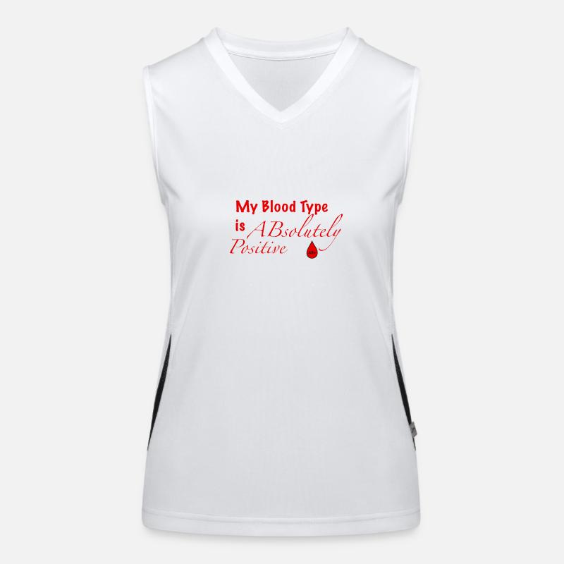 Blood Type AB+ Women's Functional Contrast Tank Top