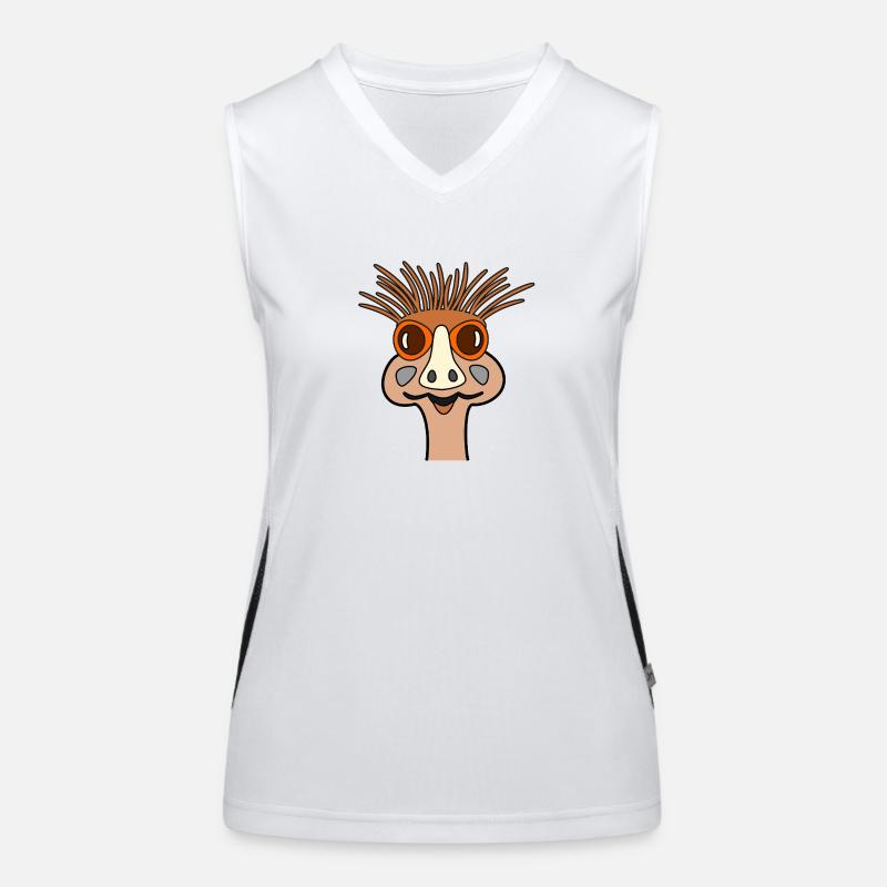 Bird Ostrich Women's Functional Contrast Tank Top