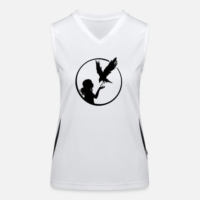 Maedchen Vogel Funktionelles Kontrast-Tank Top für Frauen