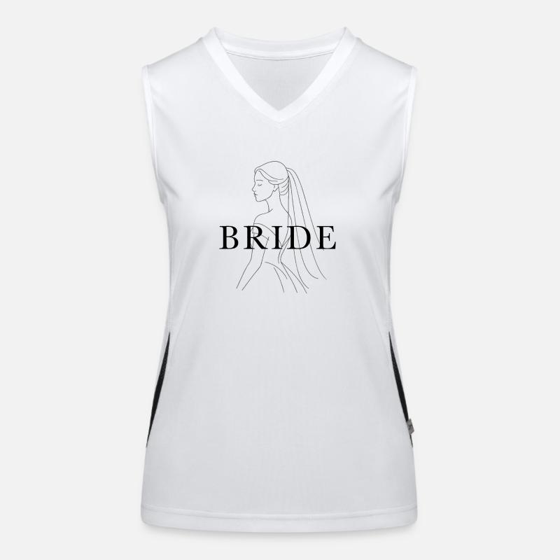 Bride Funktionelles Kontrast-Tank Top für Frauen