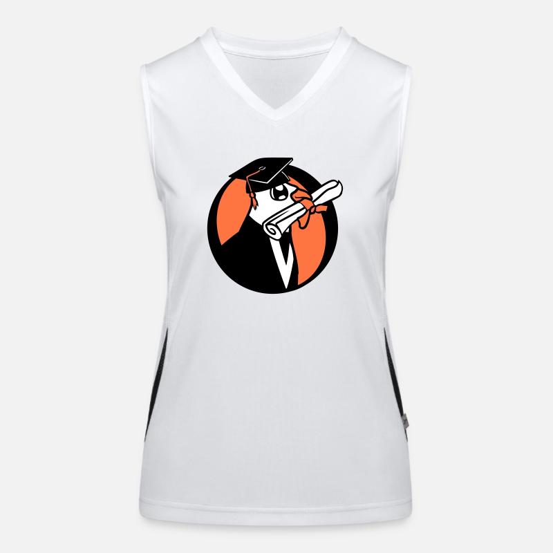 Deaf School Graduation College Certificate Certificate Certificate Women's Functional Contrast Tank Top