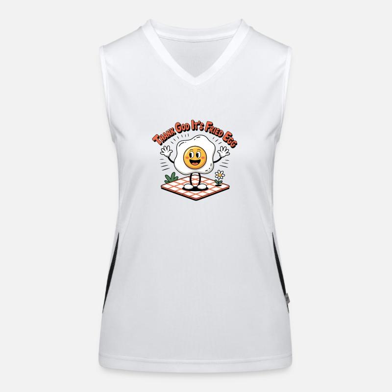 Gott sei Dank ist es Spiegelei Funktionelles Kontrast-Tank Top für Frauen