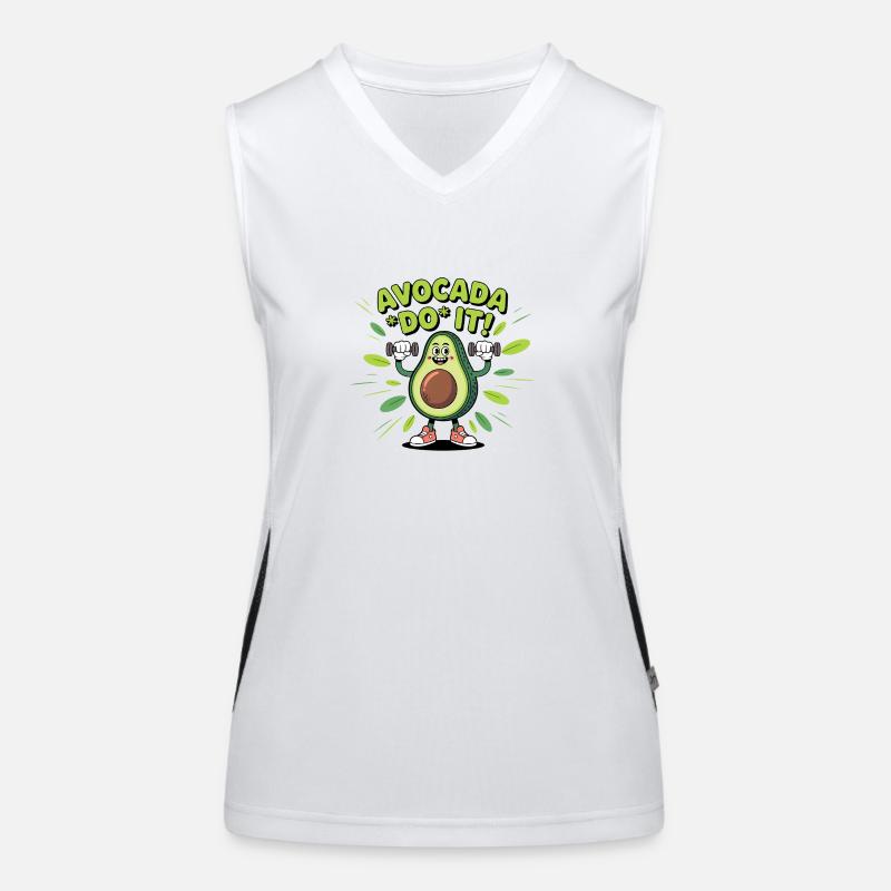 Avocado it! Débardeur respirant contrasté Femme