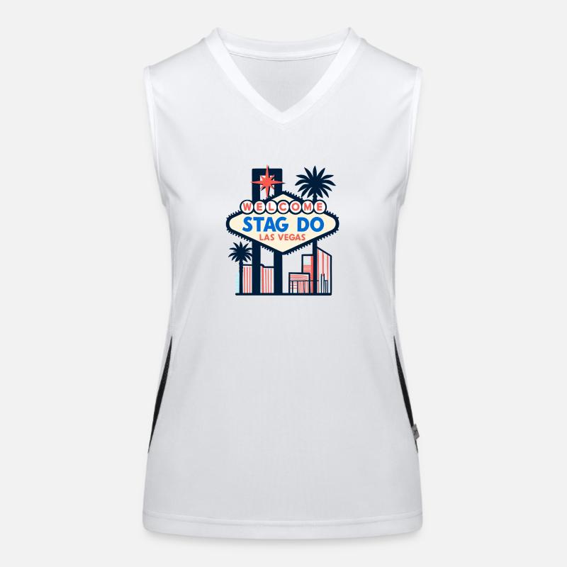Vegas Stag Party | High Stakes Bachelor Bash Women's Functional Contrast Tank Top