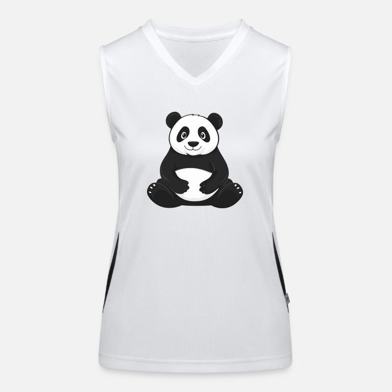 Panda Funktionelles Kontrast-Tank Top für Frauen