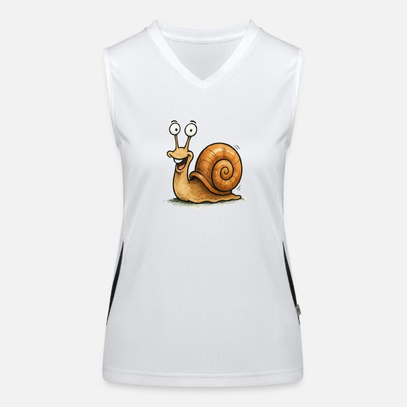 Snail Comic Women's Functional Contrast Tank Top