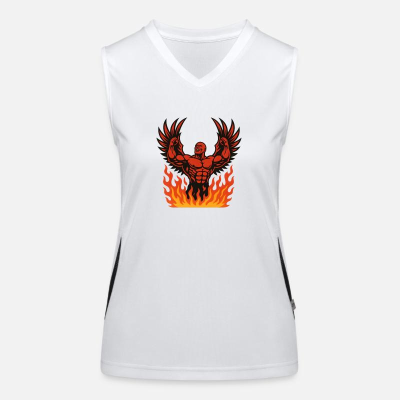 rising like a phoenix Funktionelles Kontrast-Tank Top für Frauen