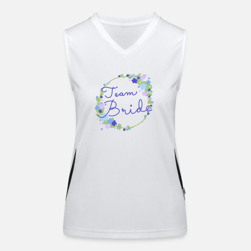 Team Bride /Team Braut Funktionelles Kontrast-Tank Top für Frauen