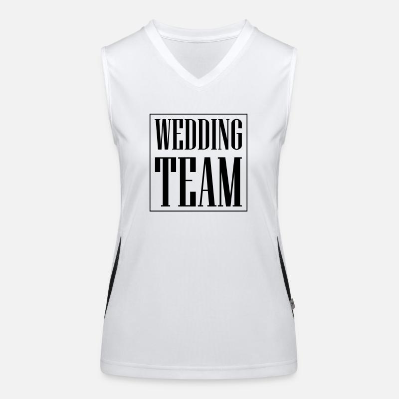 Wedding Team Hochzeit Funktionelles Kontrast-Tank Top für Frauen