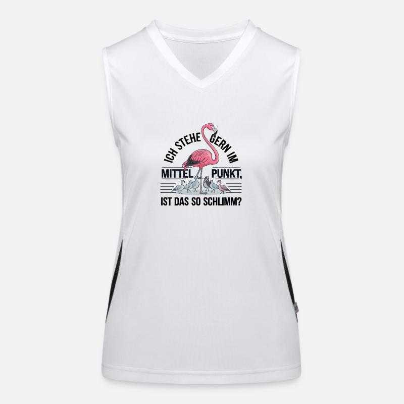 Je ne suis pas arrogant, juste le centre d’attention ! Débardeur respirant contrasté Femme