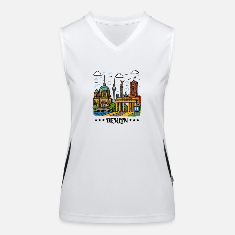 Berlin City Women's Functional Contrast Tank Top