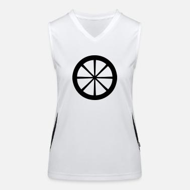 Ruota Top sportivo da donna in contrasto cromatico