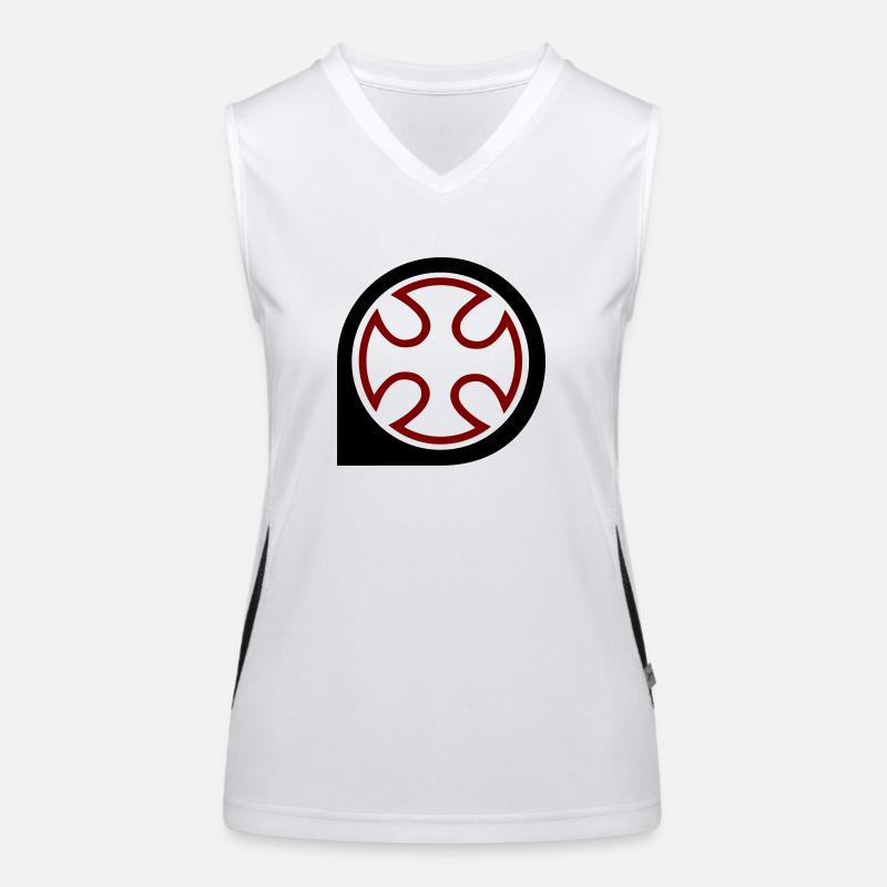 CELTIC CROSS Funktionelles Kontrast-Tank Top für Frauen