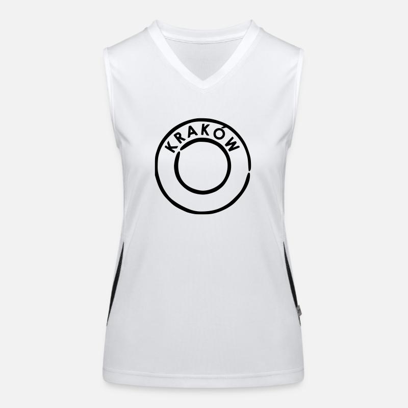 Krakow - Krakau Poststempel Funktionelles Kontrast-Tank Top für Frauen