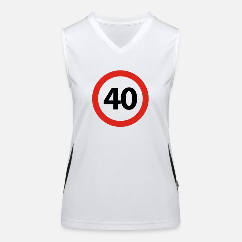 40th Birthday Women's Functional Contrast Tank Top