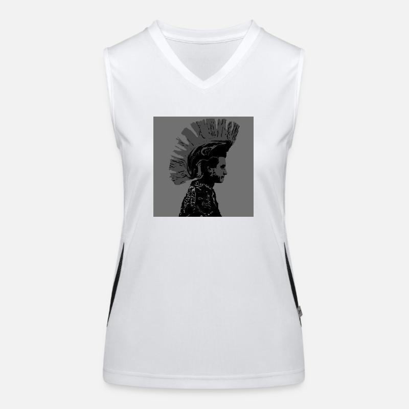 punker Funktionelles Kontrast-Tank Top für Frauen