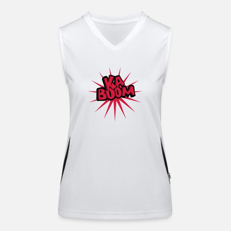 kaboom Funktionelles Kontrast-Tank Top für Frauen