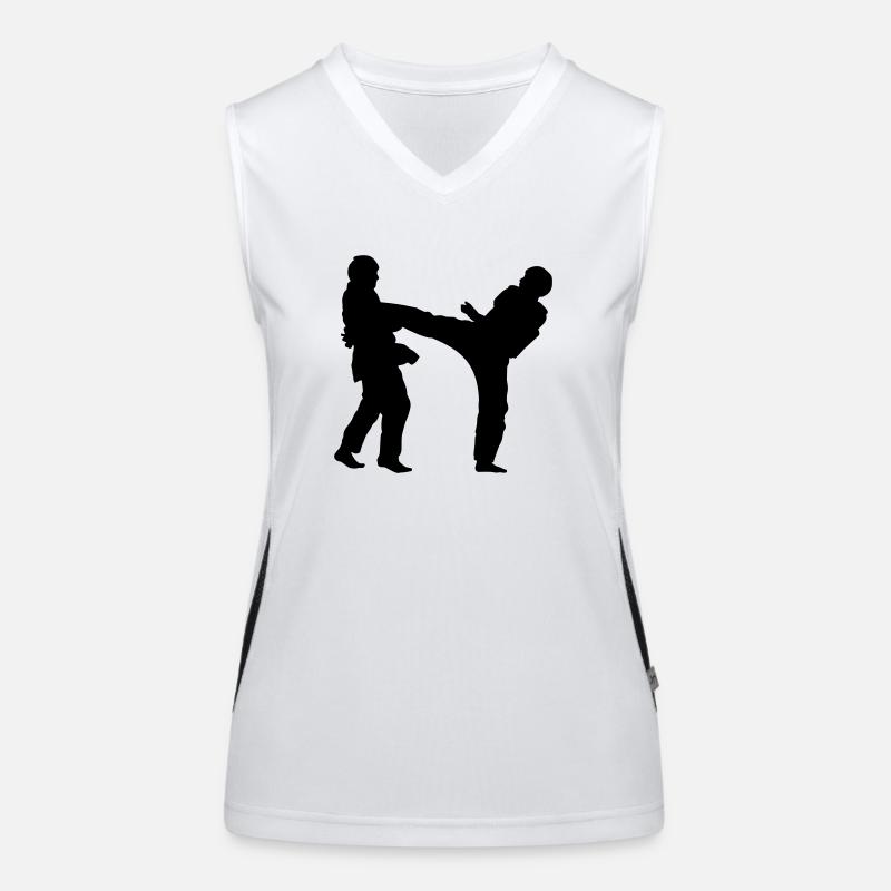 taekwondo kickers 1c Women's Functional Contrast Tank Top