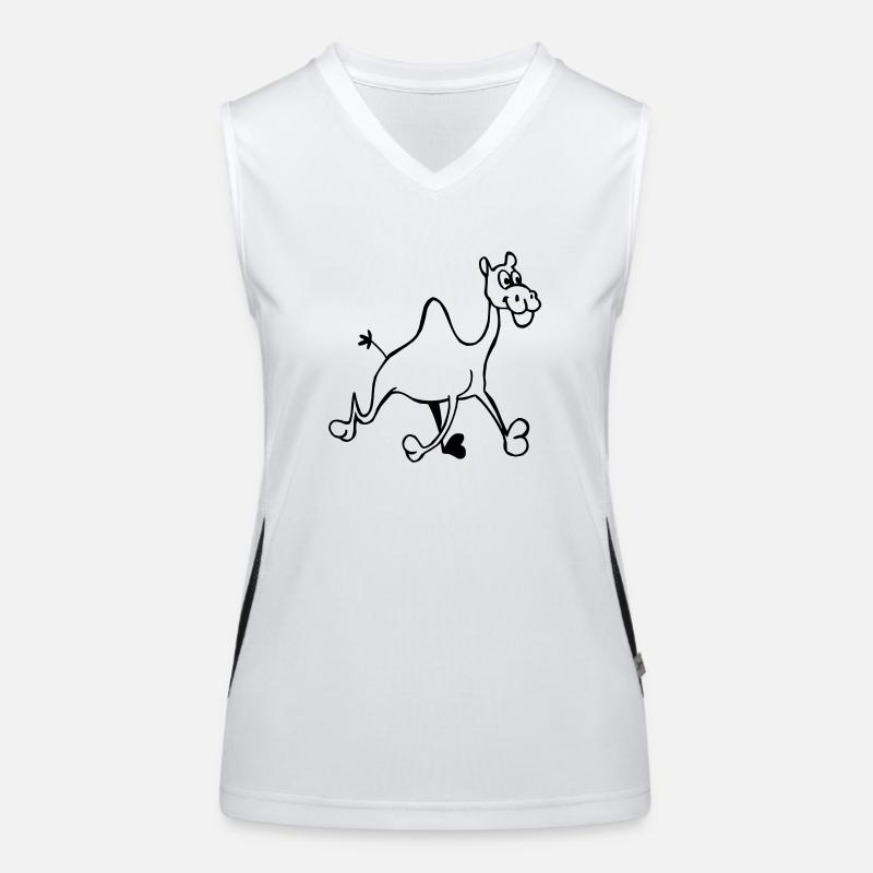 Lustiges Kamel Funktionelles Kontrast-Tank Top für Frauen