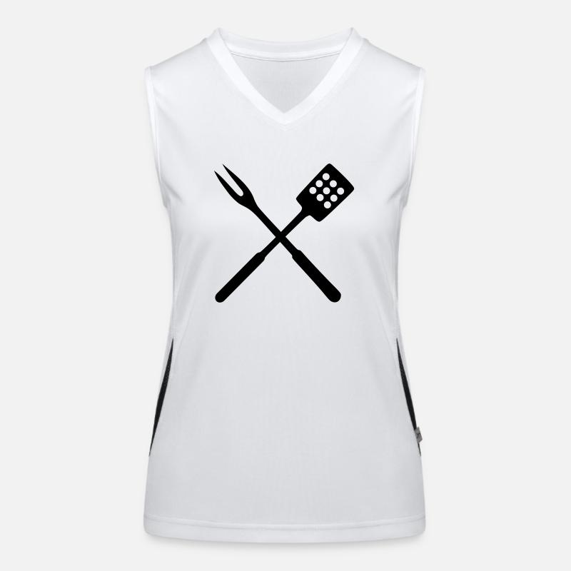 Grillen Besteck Funktionelles Kontrast-Tank Top für Frauen