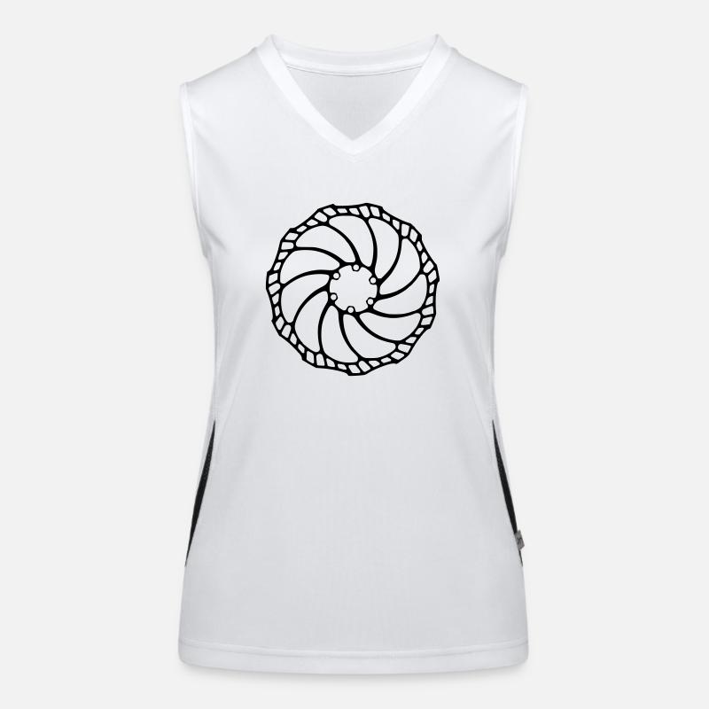 Bremsscheibe Funktionelles Kontrast-Tank Top für Frauen
