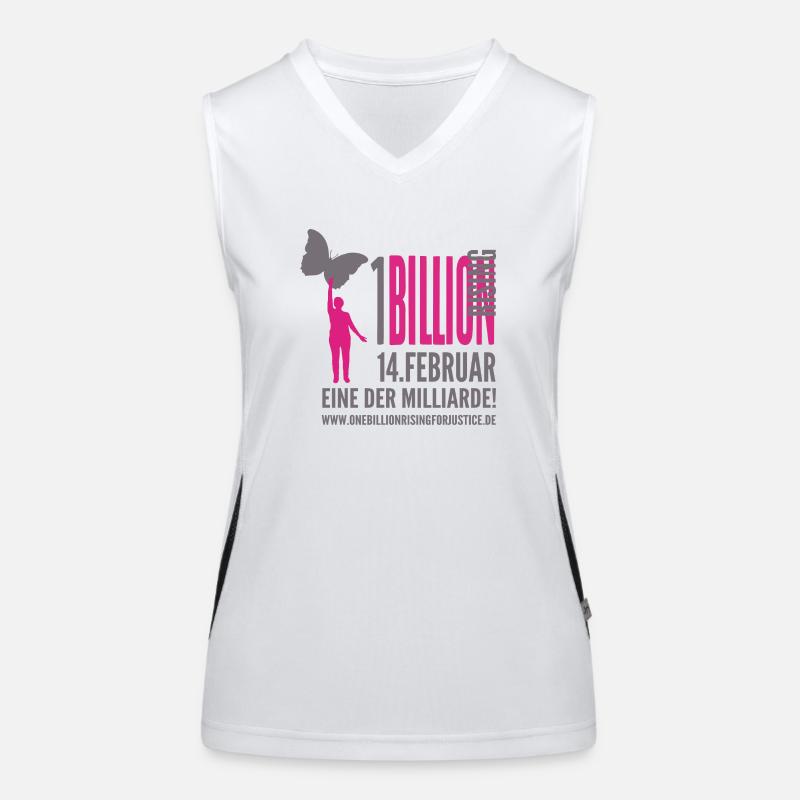 One Billion Rising "eine der Milliarde" Funktionelles Kontrast-Tank Top für Frauen