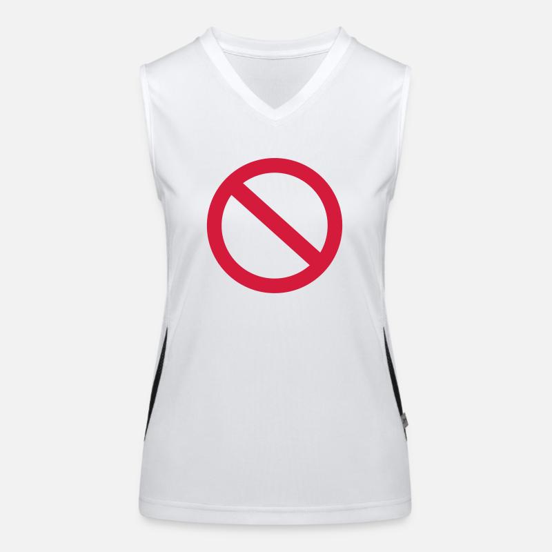 Verbot Funktionelles Kontrast-Tank Top für Frauen