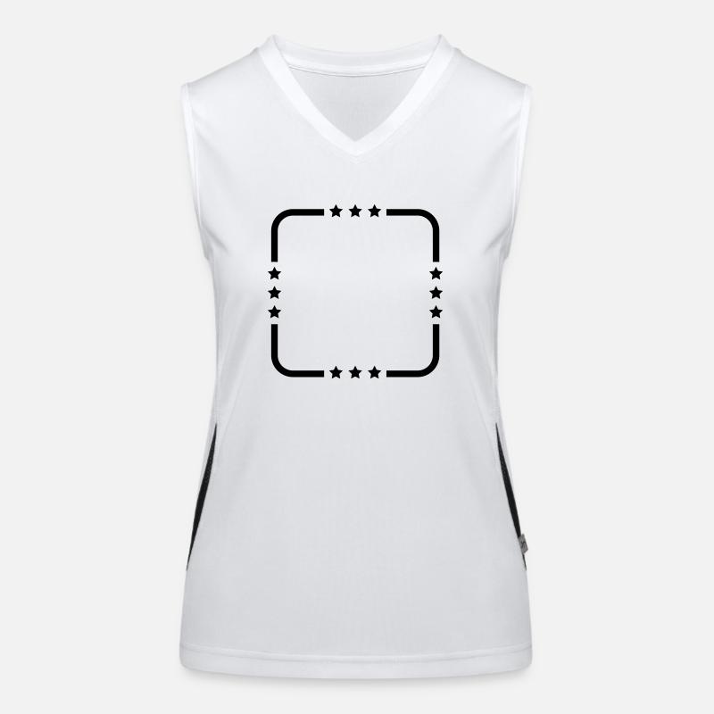 Rahmen Funktionelles Kontrast-Tank Top für Frauen