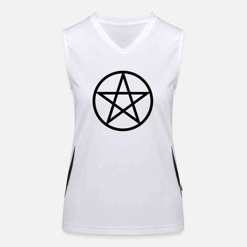 Pentagram Funktionelles Kontrast-Tank Top für Frauen