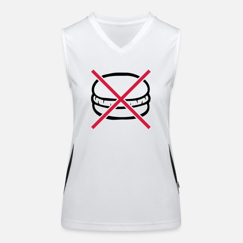 Forbidden to eat burgers Women's Functional Contrast Tank Top