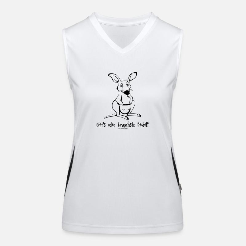 Gets oder brauchstn Beidel ? Funktionelles Kontrast-Tank Top für Frauen