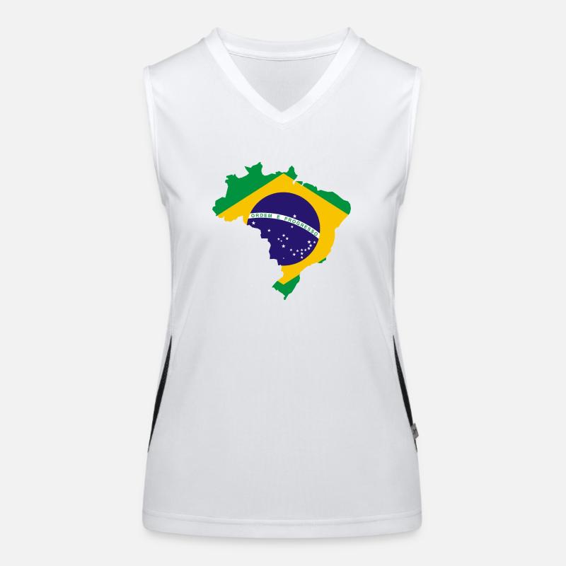 Brésil Débardeur respirant contrasté Femme