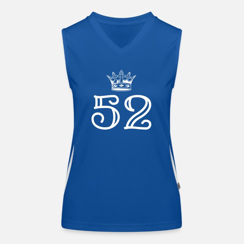52 Zahl Krone Funktionelles Kontrast-Tank Top für Frauen