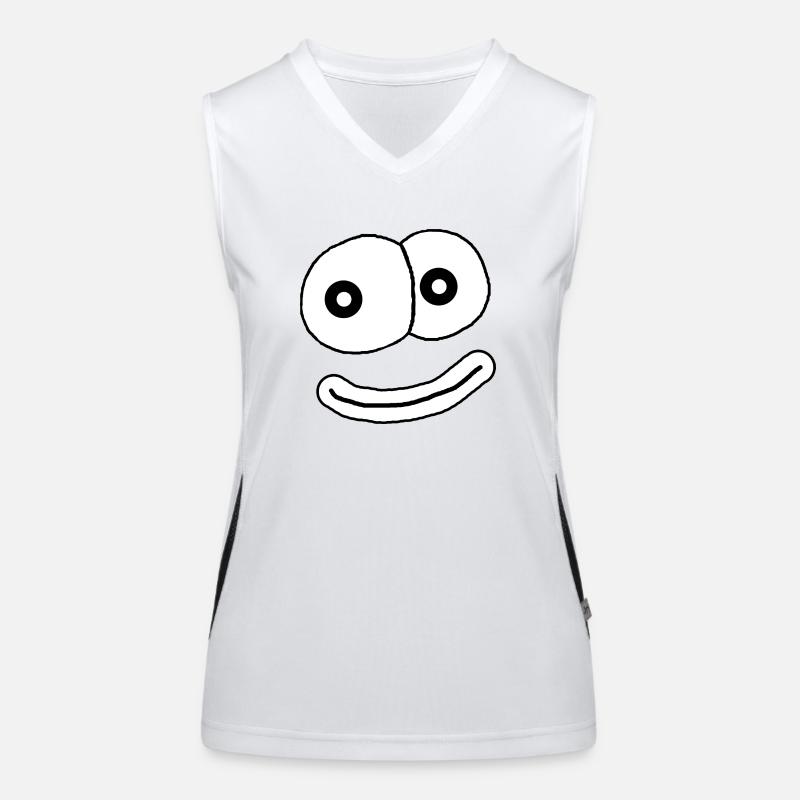 Good vibes only - Women's Functional Contrast Tank Top - white/black