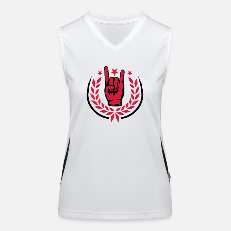 Laurel Wreath Heavy Metal Logo Débardeur respirant contrasté Femme
