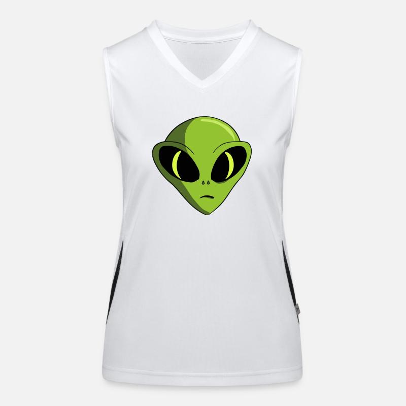 Alien Head Women's Functional Contrast Tank Top