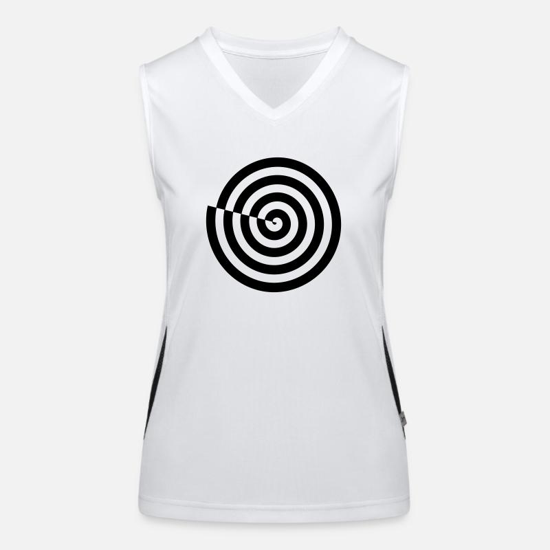 Spirale Funktionelles Kontrast-Tank Top für Frauen