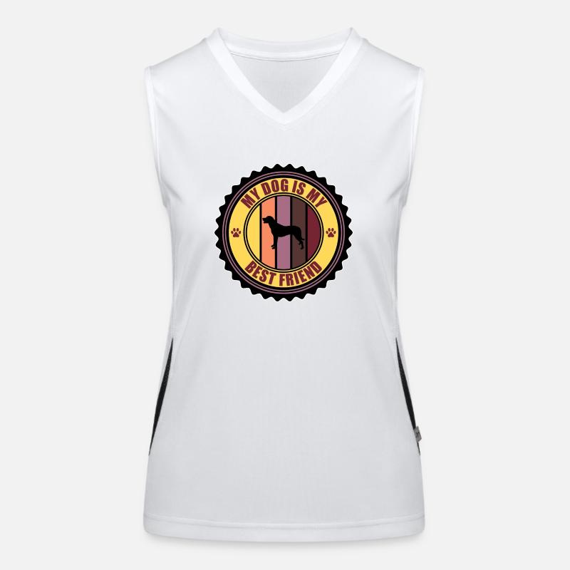 Dog Funktionelles Kontrast-Tank Top für Frauen