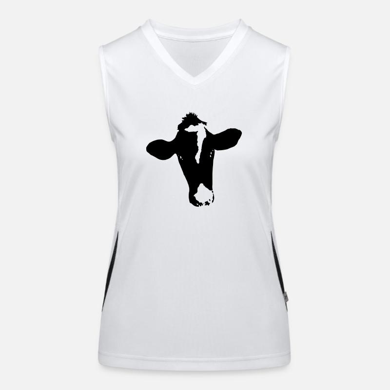 Rind 7 Funktionelles Kontrast-Tank Top für Frauen