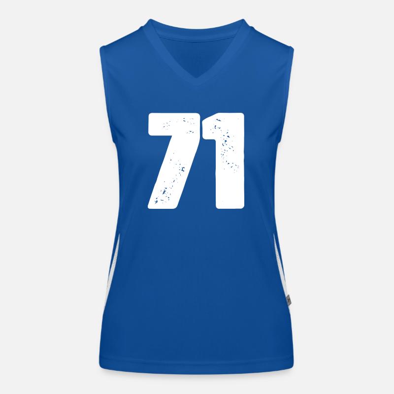 71 Number jersey Women's Functional Contrast Tank Top